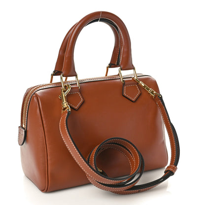 Celine Smooth Calfskin Triomphe Small Boston Bag Tan 3 of 10