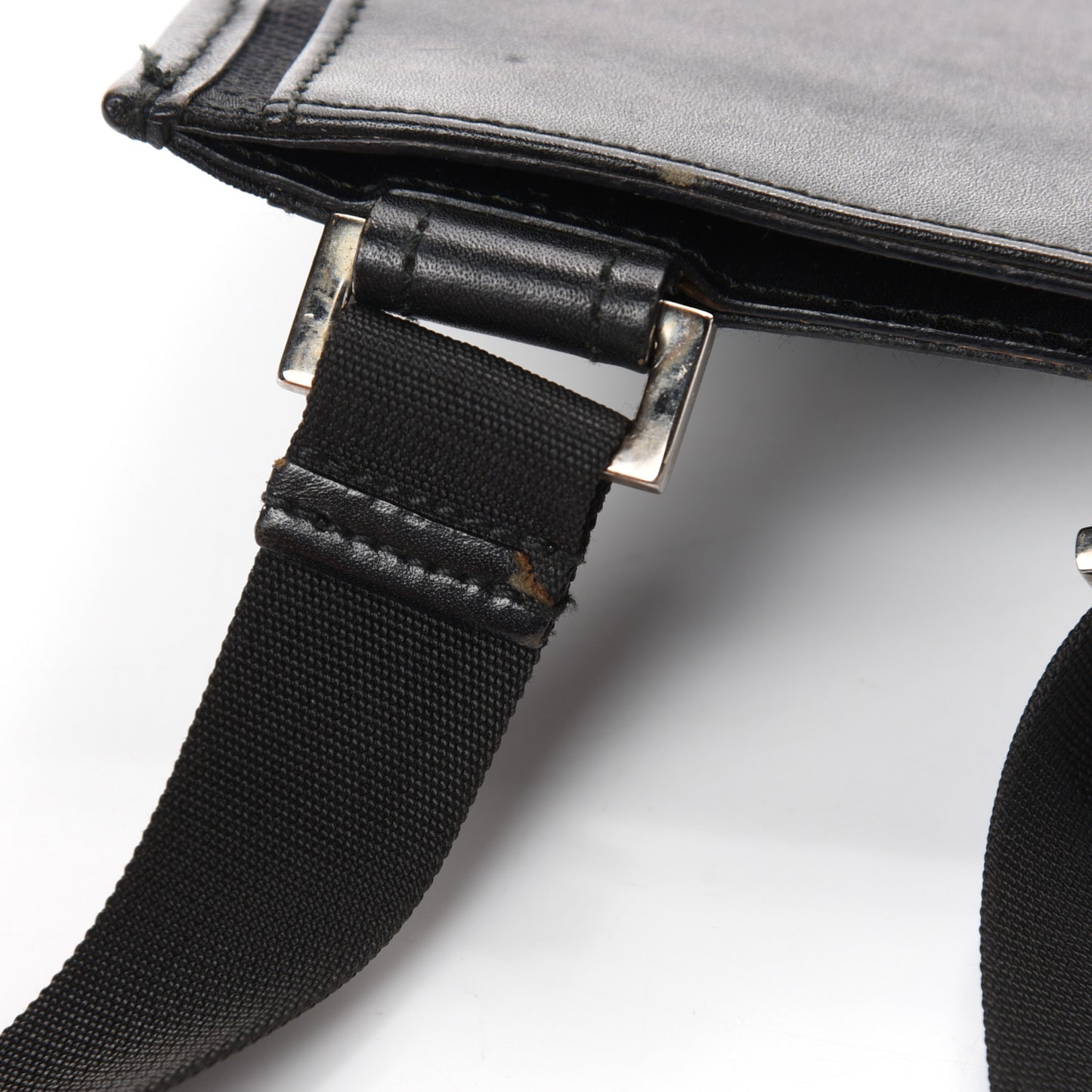 GG Monogram Messenger Crossbody Bag Black