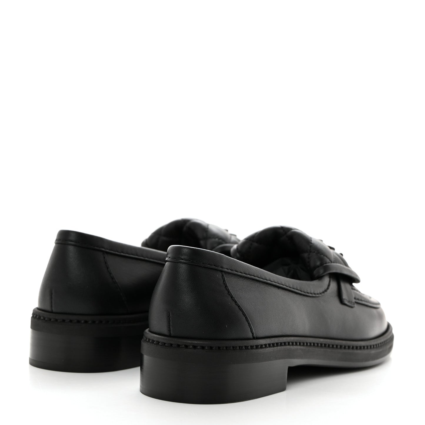 Lambskin Quilted CC Turnlock Loafers 37 Black