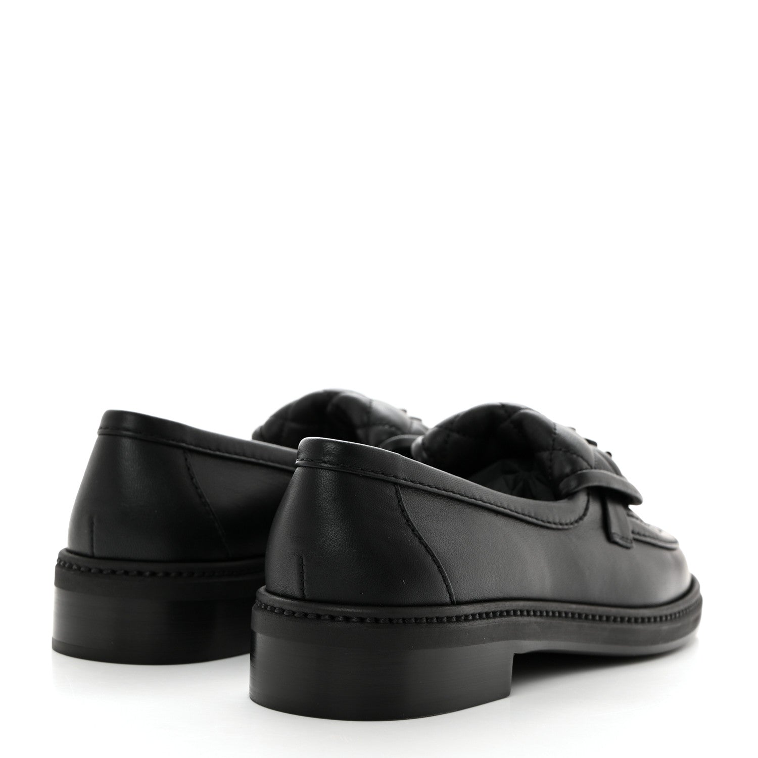 Chanel Lambskin Quilted CC Turnlock Loafers 37 Black 4 of 8