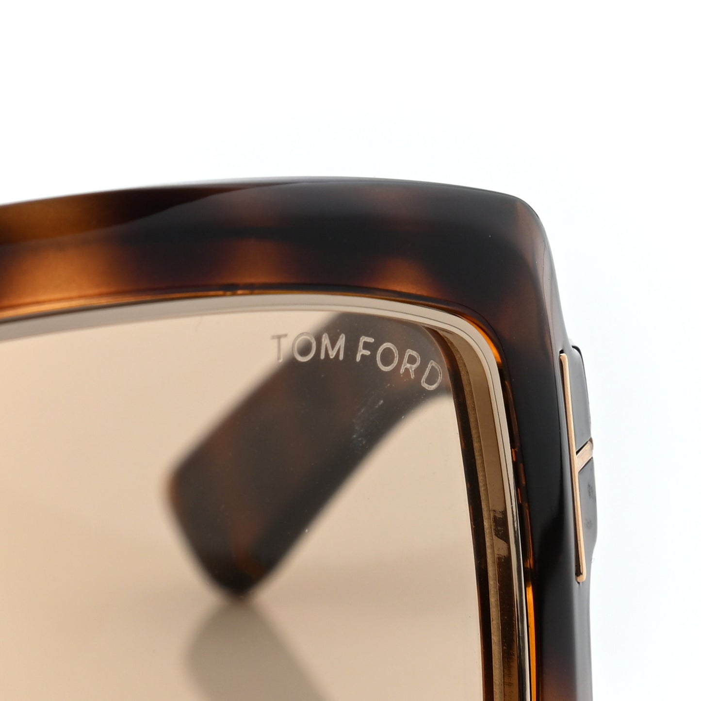 Olga Square Shield Sunglasses TF305 Tortoise