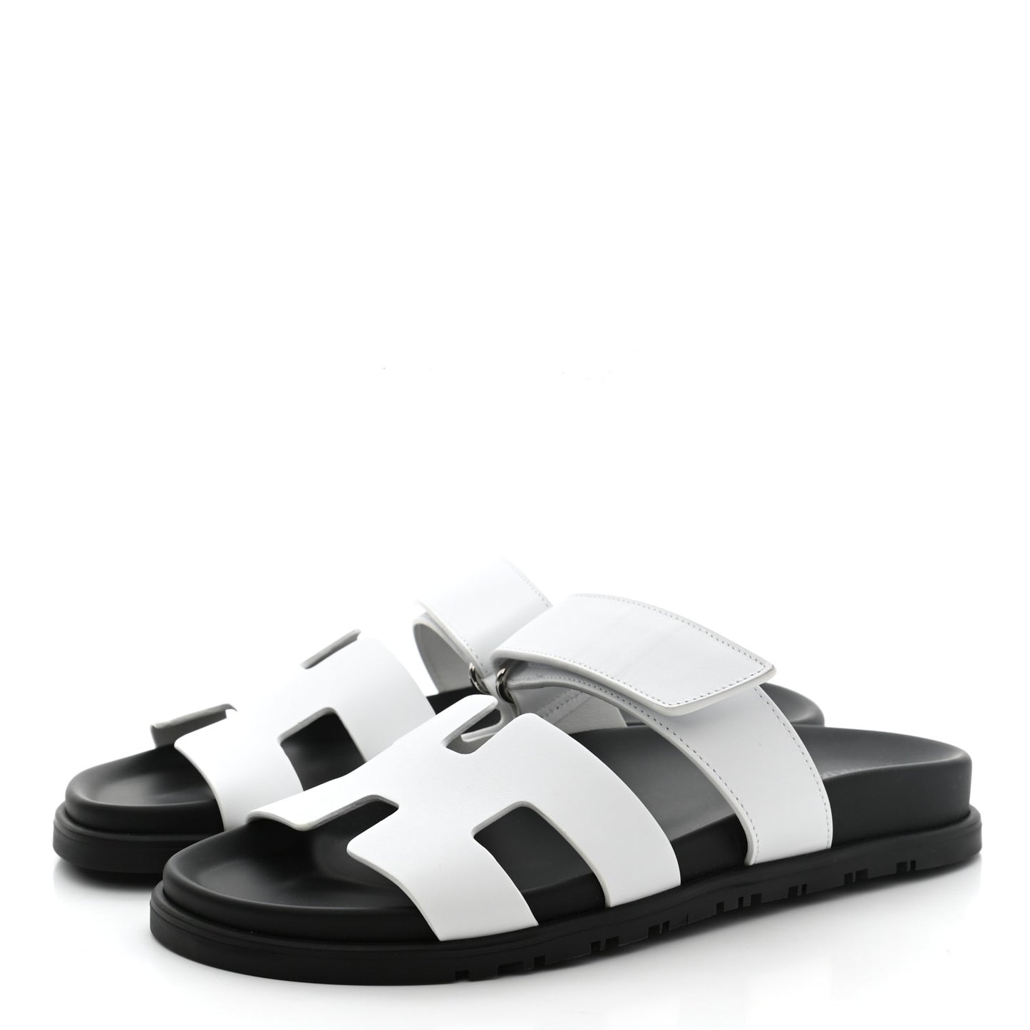 Calfskin Womens Chypre Sandals 37 White