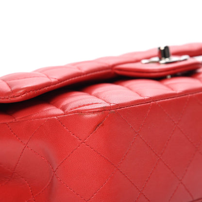 Chanel Lambskin Quilted Medium Double Flap Red 10 of 11