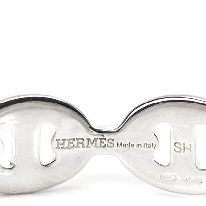 Hermes Sterling Silver MM Chaine d'Ancre Enchainee Cuff Bracelet SH 3 of 5