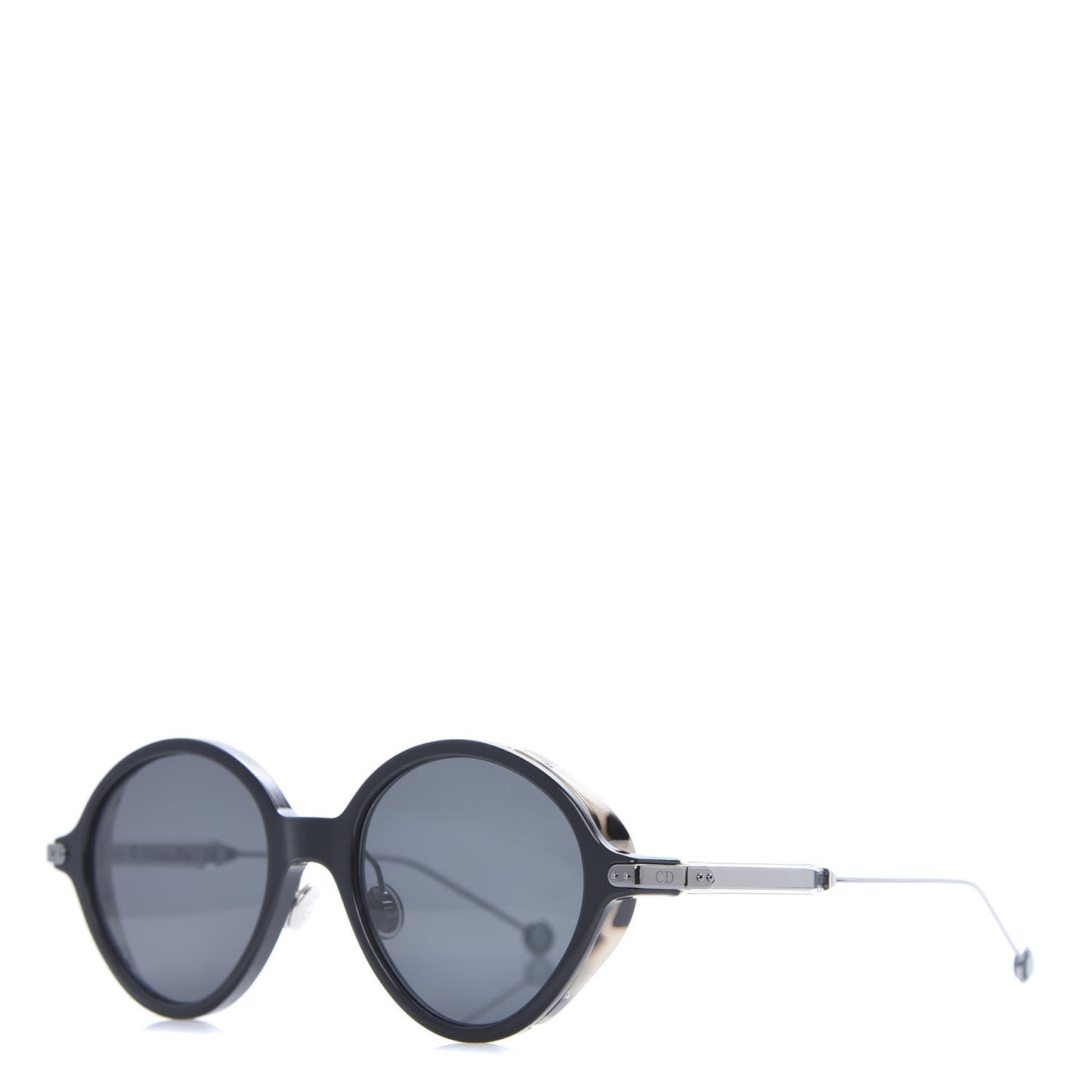 Acetate Umbrage Round Sunglasses Tortoise Black