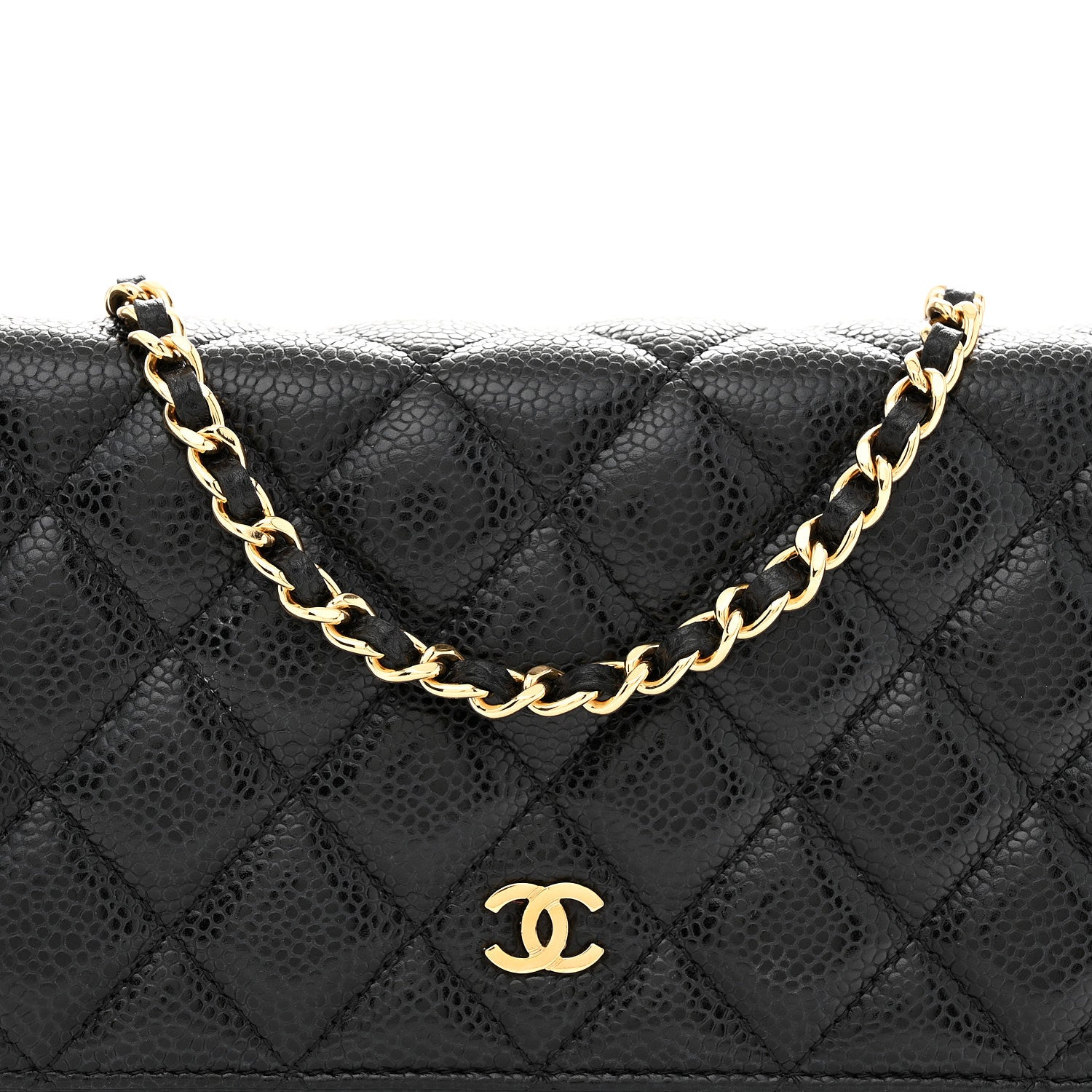 Chanel Caviar Quilted Wallet on Chain WOC Black 8 of 12
