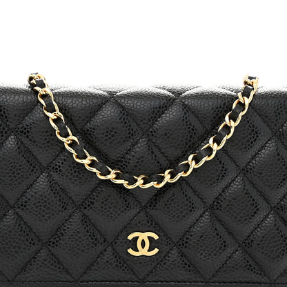 Chanel Caviar Quilted Wallet on Chain WOC Black 8 of 12