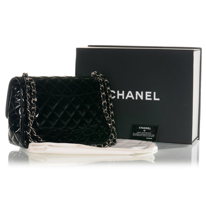 Chanel Patent Jumbo Double Flap Black 3 of 8