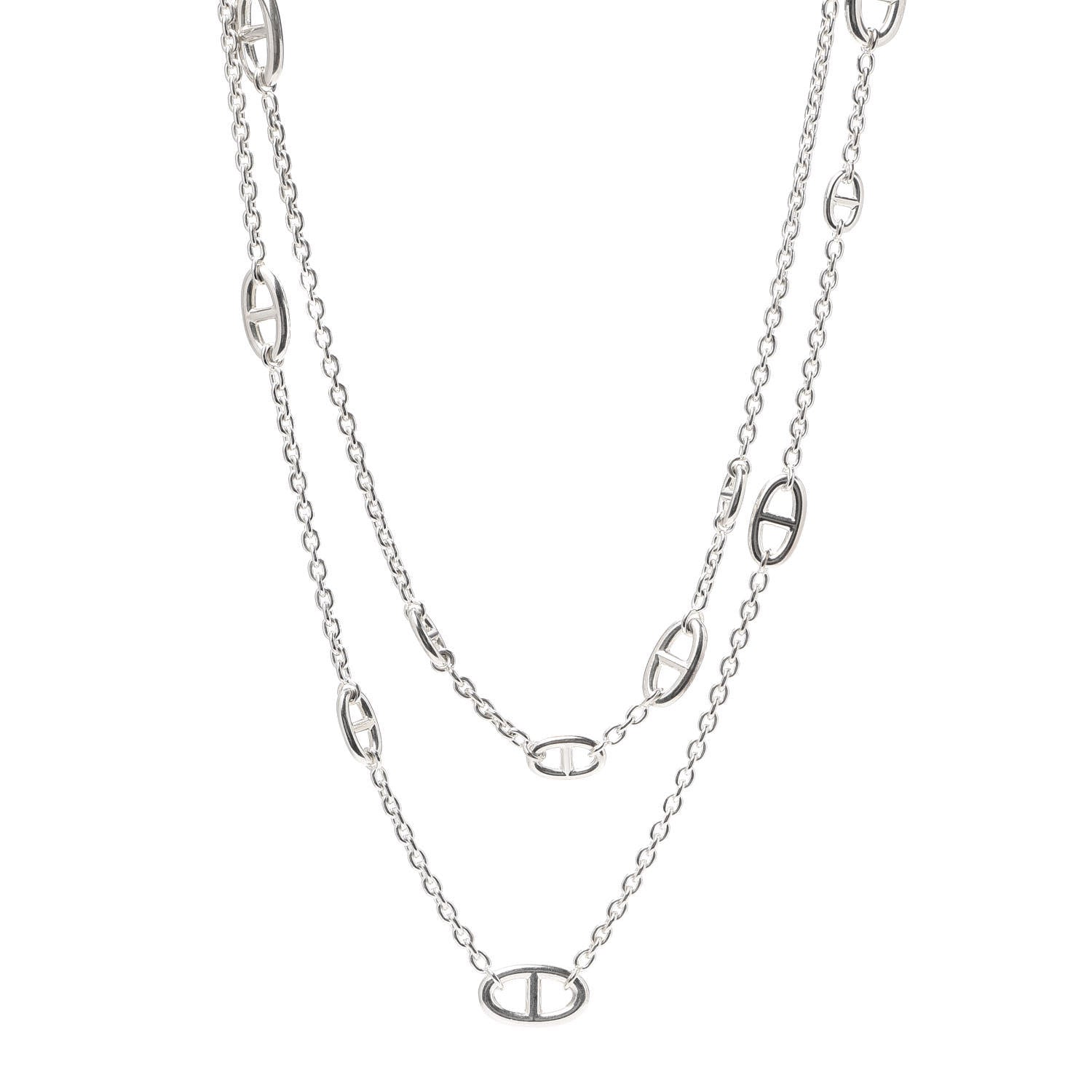 Hermes Sterling Silver Farandole Necklace 160 1 of 5