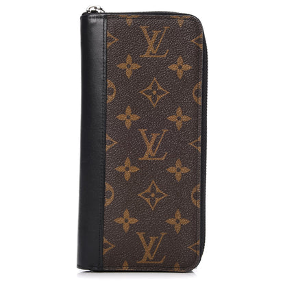 Louis Vuitton Monogram Macassar Vertical Zippy Wallet 1 of 8