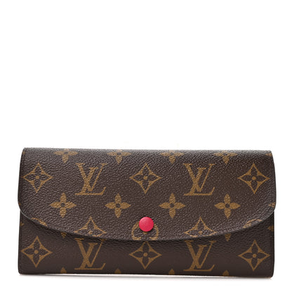 Louis Vuitton Monogram Emilie Wallet Fuchsia 1 of 7