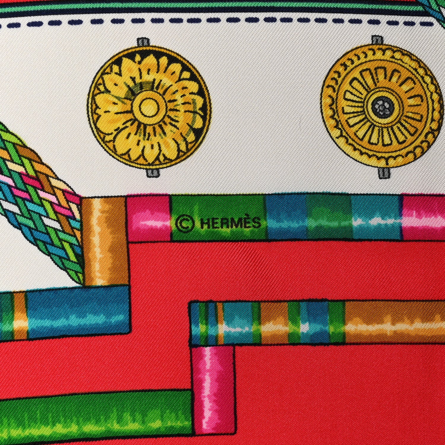 Hermes Silk Petite Main Scarf 90 6 of 7
