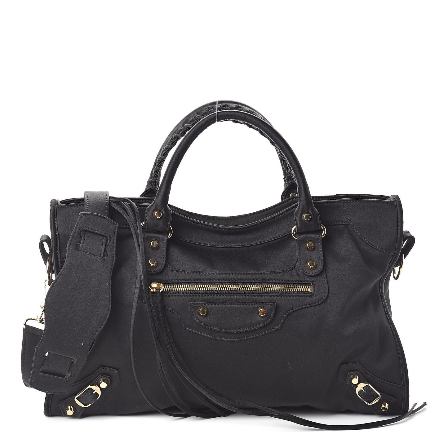 Satin Classic Gold Hardware City Black