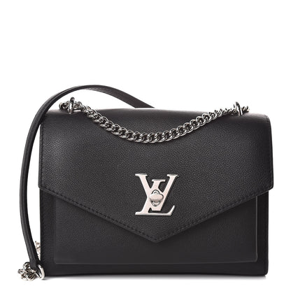 Louis Vuitton Soft Calfskin My Lockme Chain Bag BB Black 1 of 9