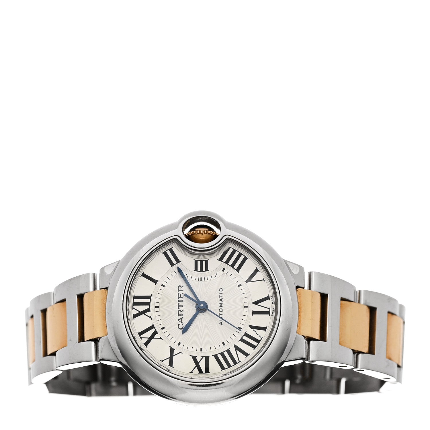 Cartier Stainless Steel 18K Yellow Gold 33mm Ballon Bleu De Cartier Automatic Watch 2 of 5
