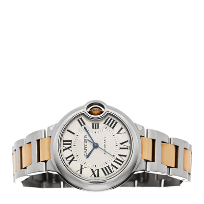 Cartier Stainless Steel 18K Yellow Gold 33mm Ballon Bleu De Cartier Automatic Watch 2 of 5