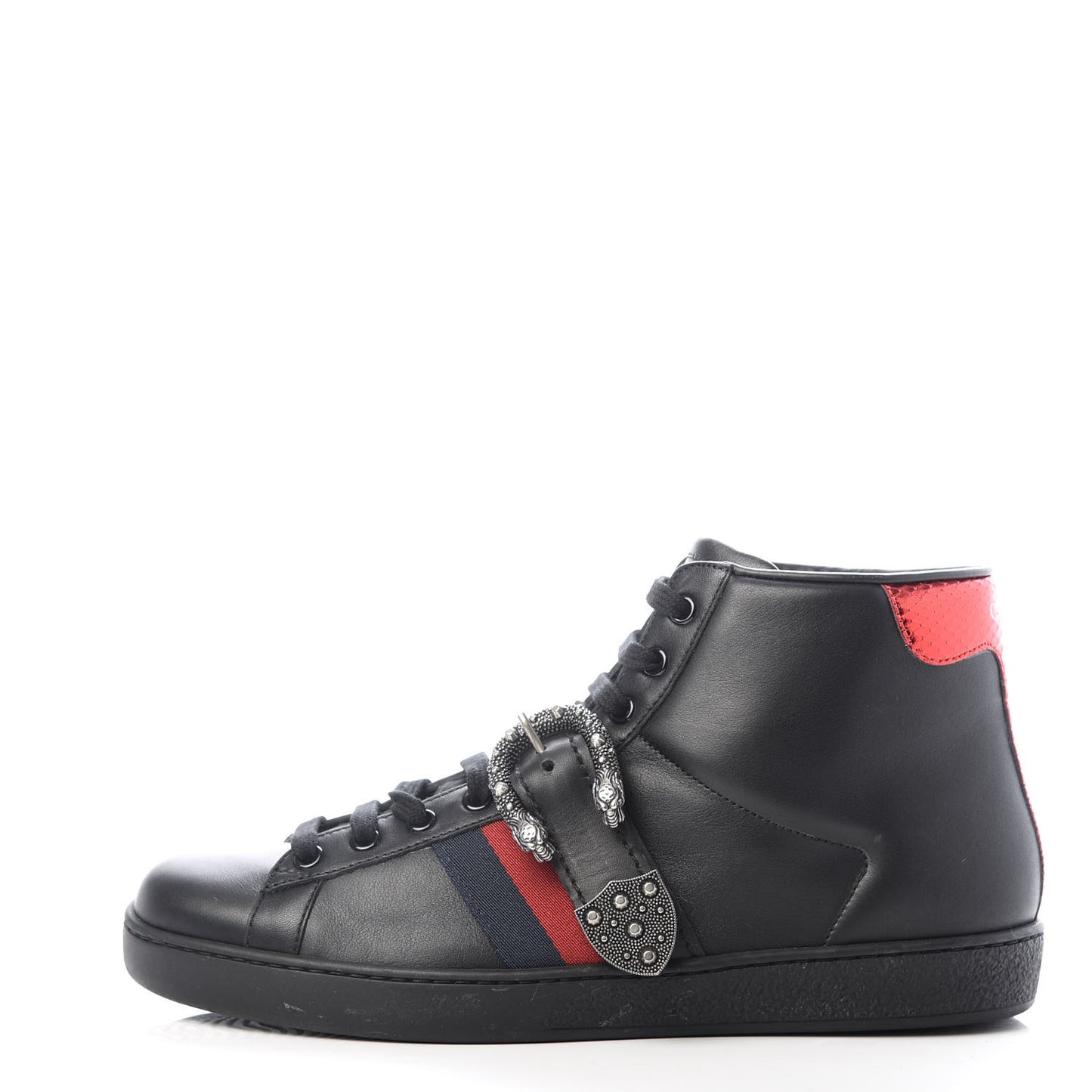 Calfskin Ayers Web Mens Dionysus High Top Sneakers 8.5 Black