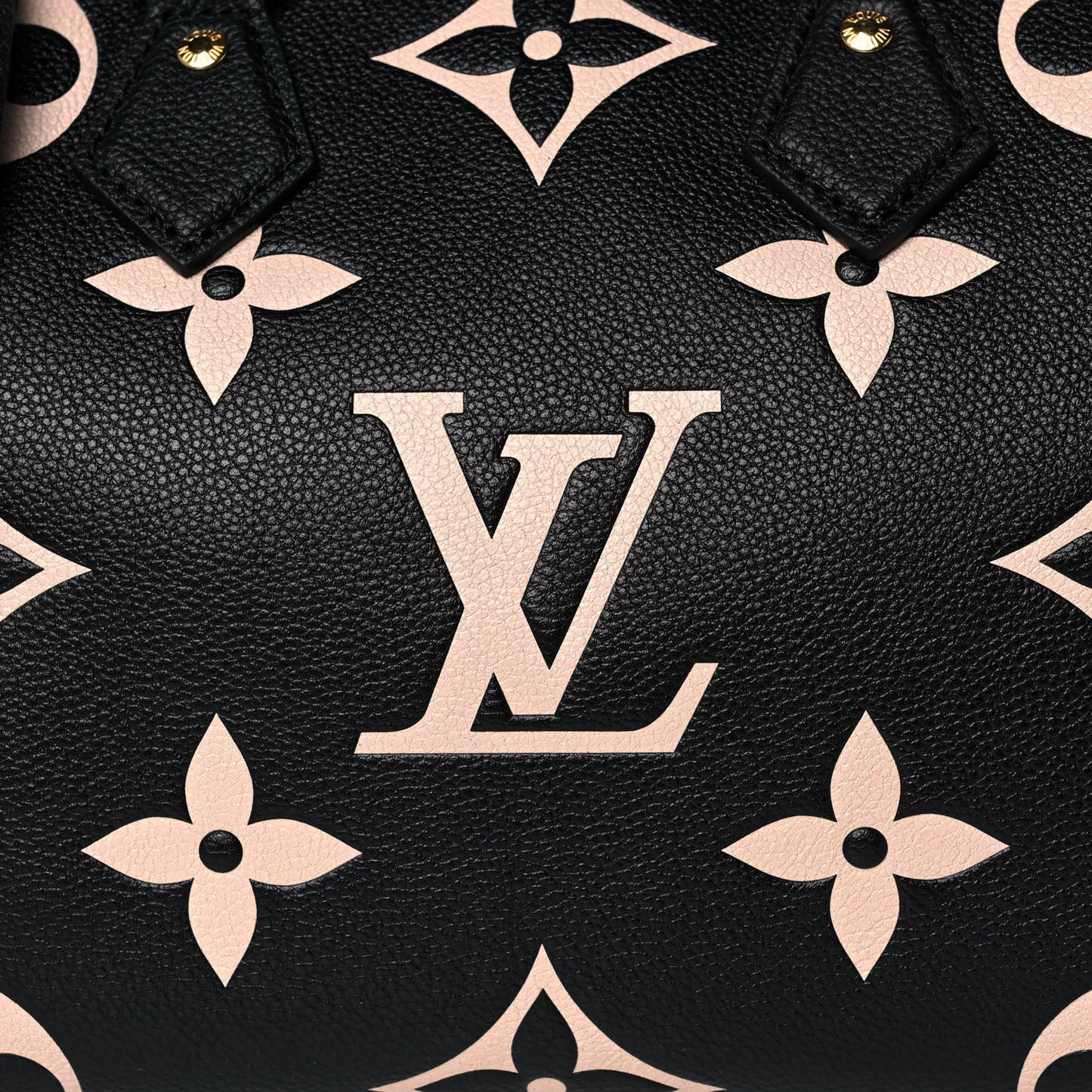 Empreinte Monogram Giant Speedy Bandouliere 25 Black Beige