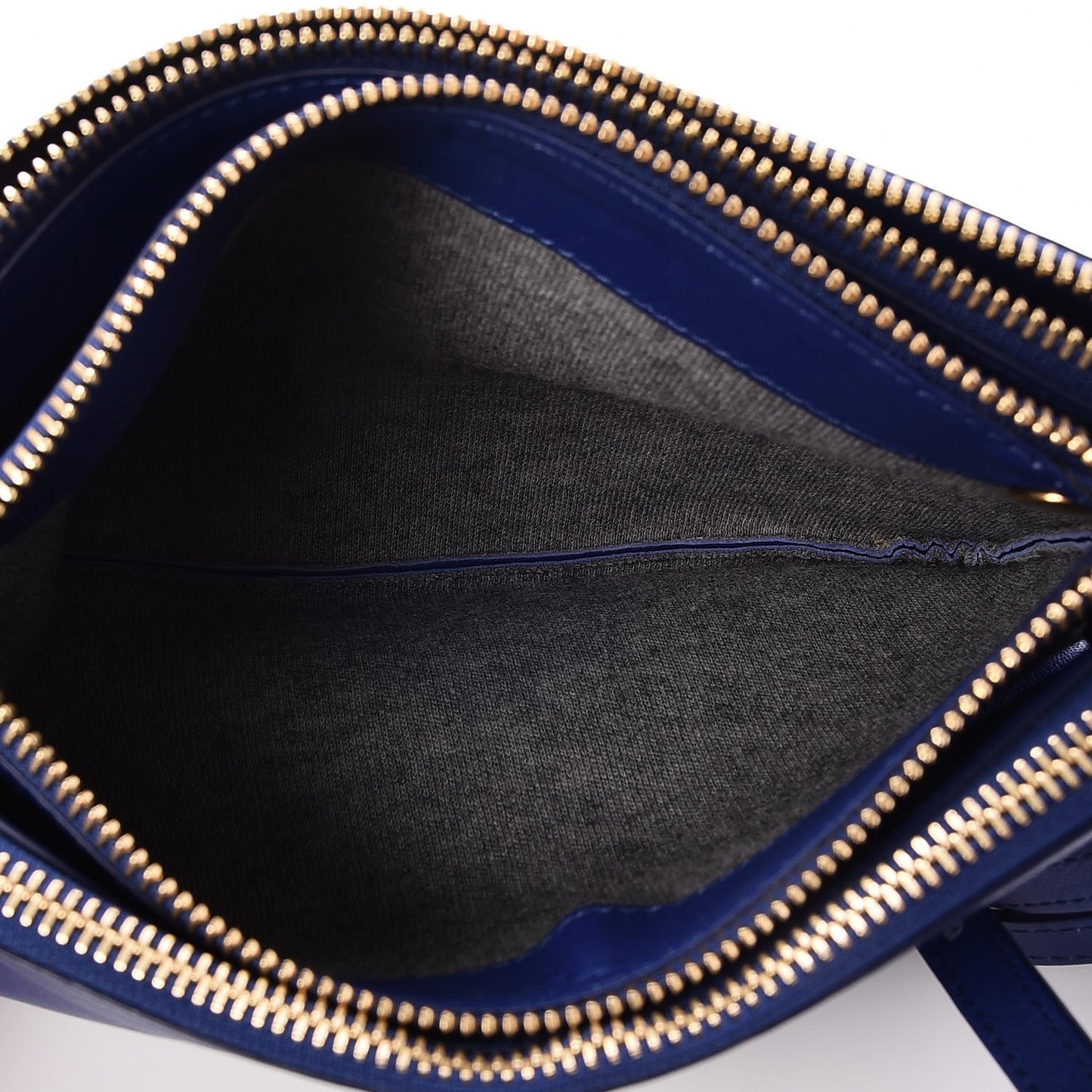 Lambskin Small Trio Crossbody Bag Indigo