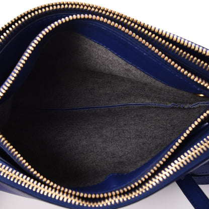 Celine Lambskin Small Trio Crossbody Bag Indigo 6 of 9