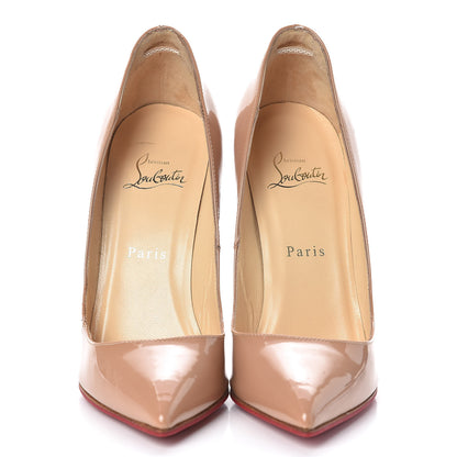 Christian Louboutin Patent Pigalle 120 Pumps 37.5 Nude 2 of 9