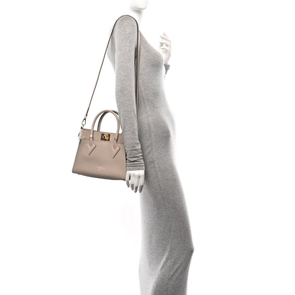 Louis Vuitton Calfskin Monogram On My Side PM Greige 2 of 9