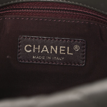 Chanel Lambskin Quilted Tri-Color Small Double Flap Black Taupe Brown 6 of 10