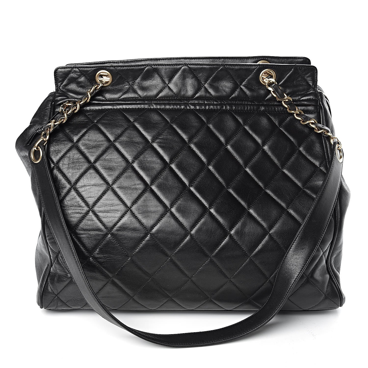 Chanel Lambskin Quilted Shoulder Bag Black 1 of 12