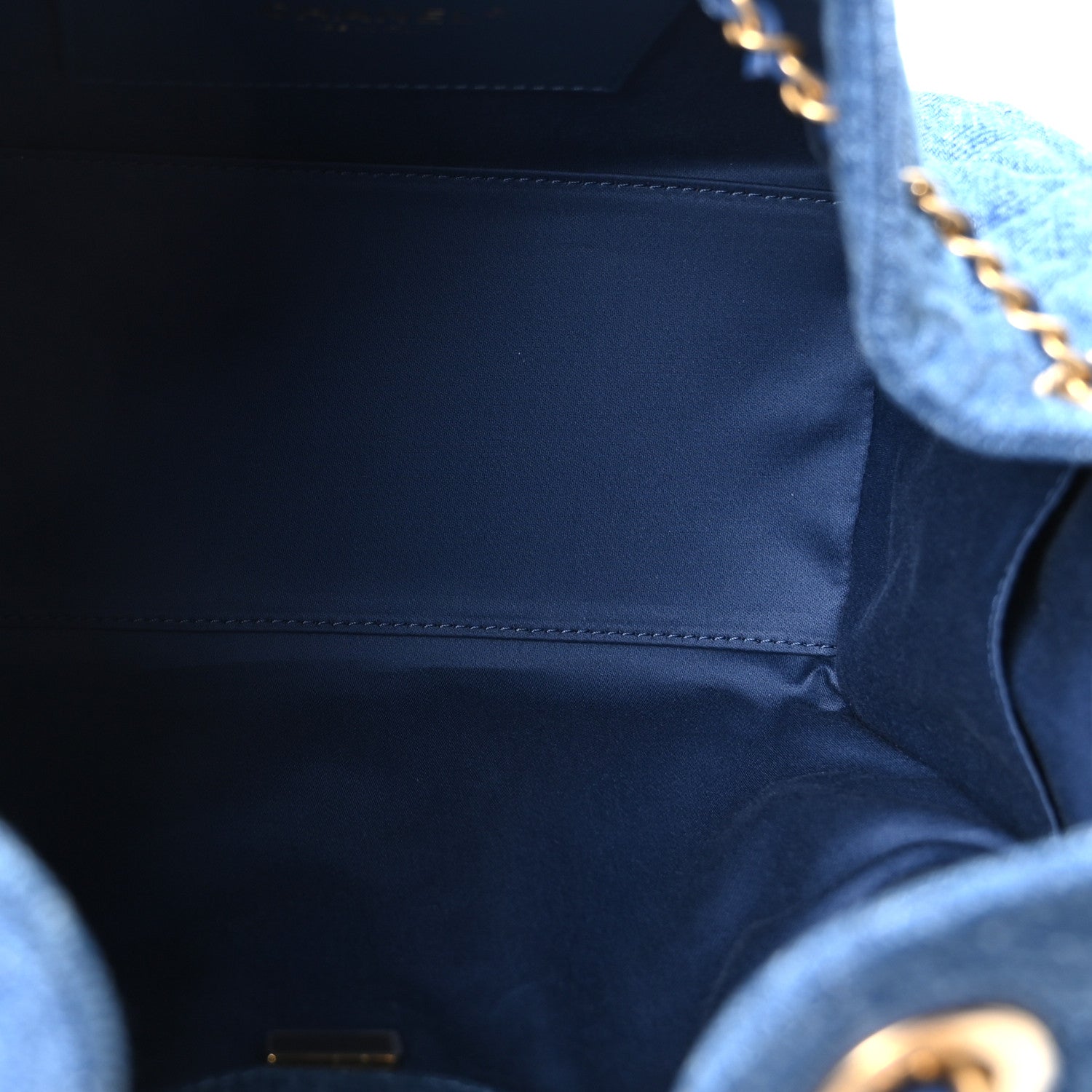 Chanel Washed Denim Quilted Small Chanel 25 Handbag Blue 5 of 11