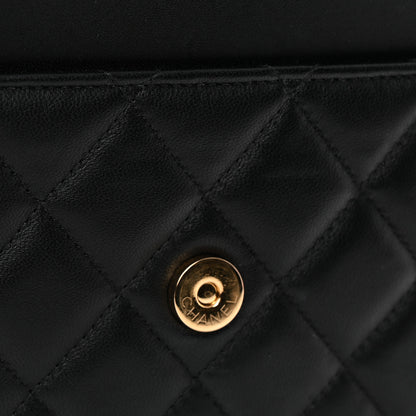 Chanel Lambskin Quilted Wallet On Chain WOC Black 23 of 23
