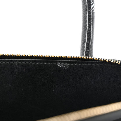 Balenciaga Calfskin Allover Logo M Ville Top Handle Bag Black 8 of 15