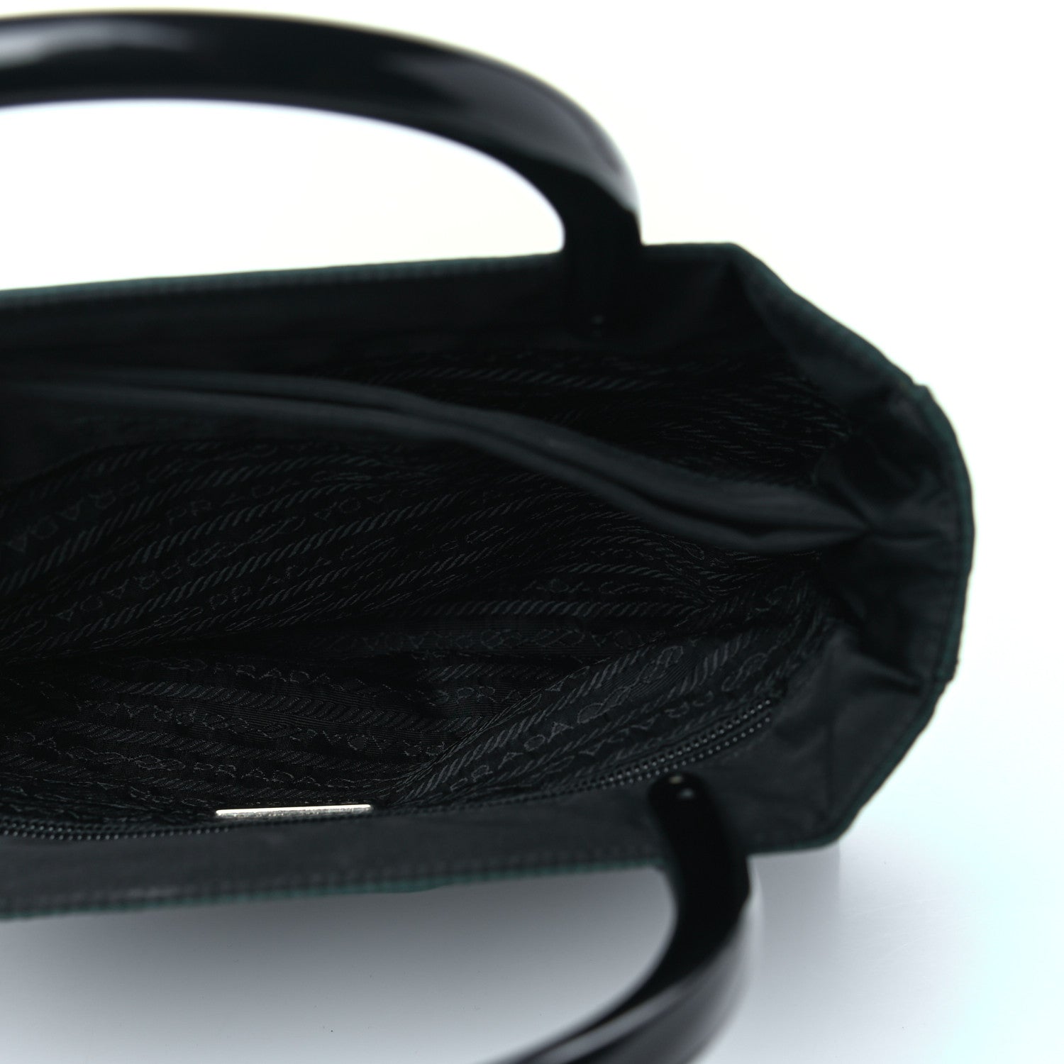 Prada Nylon Tote Green 5 of 7