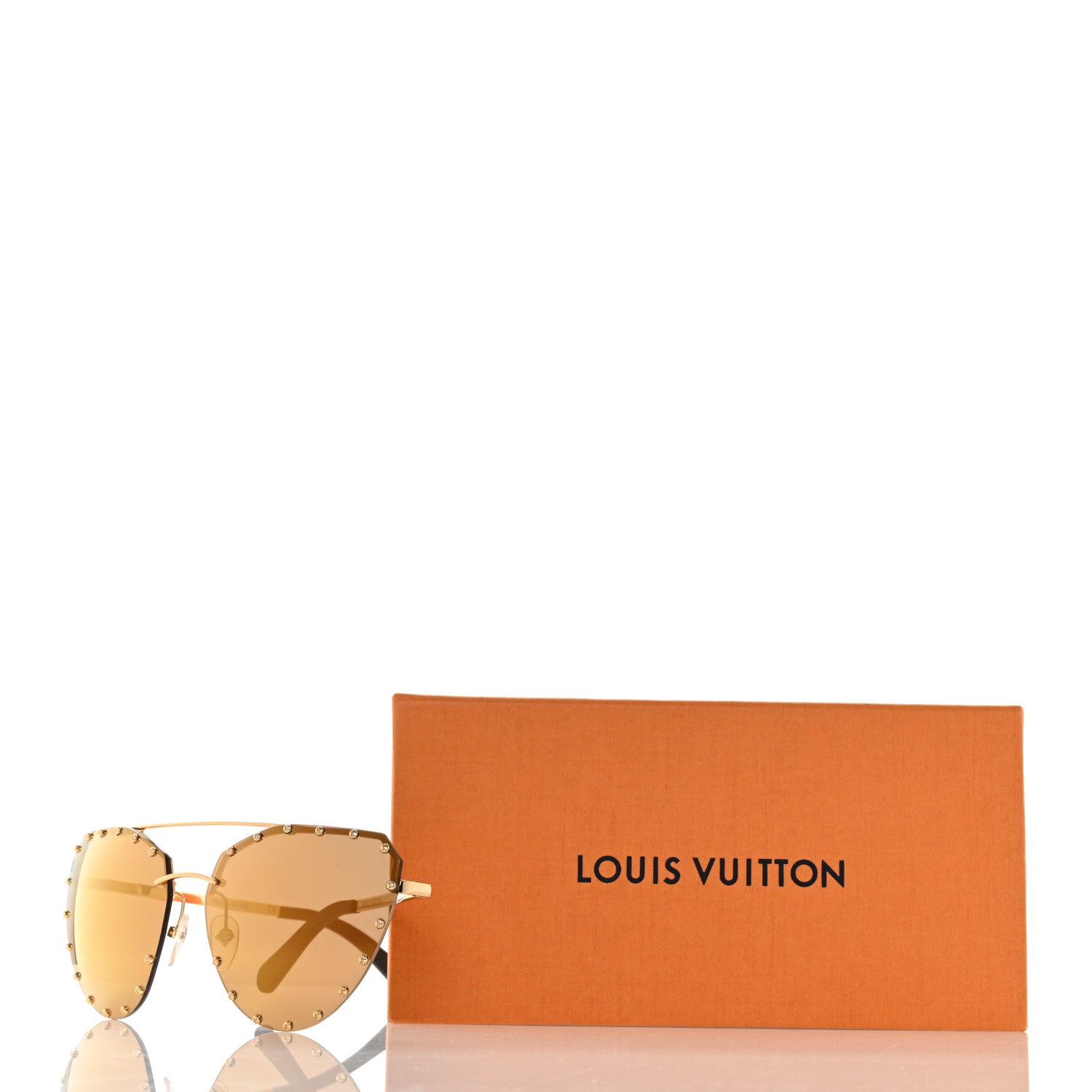 Louis Vuitton The Party Aviator Gradient Sunglasses Z0983E Brown 9 of 9