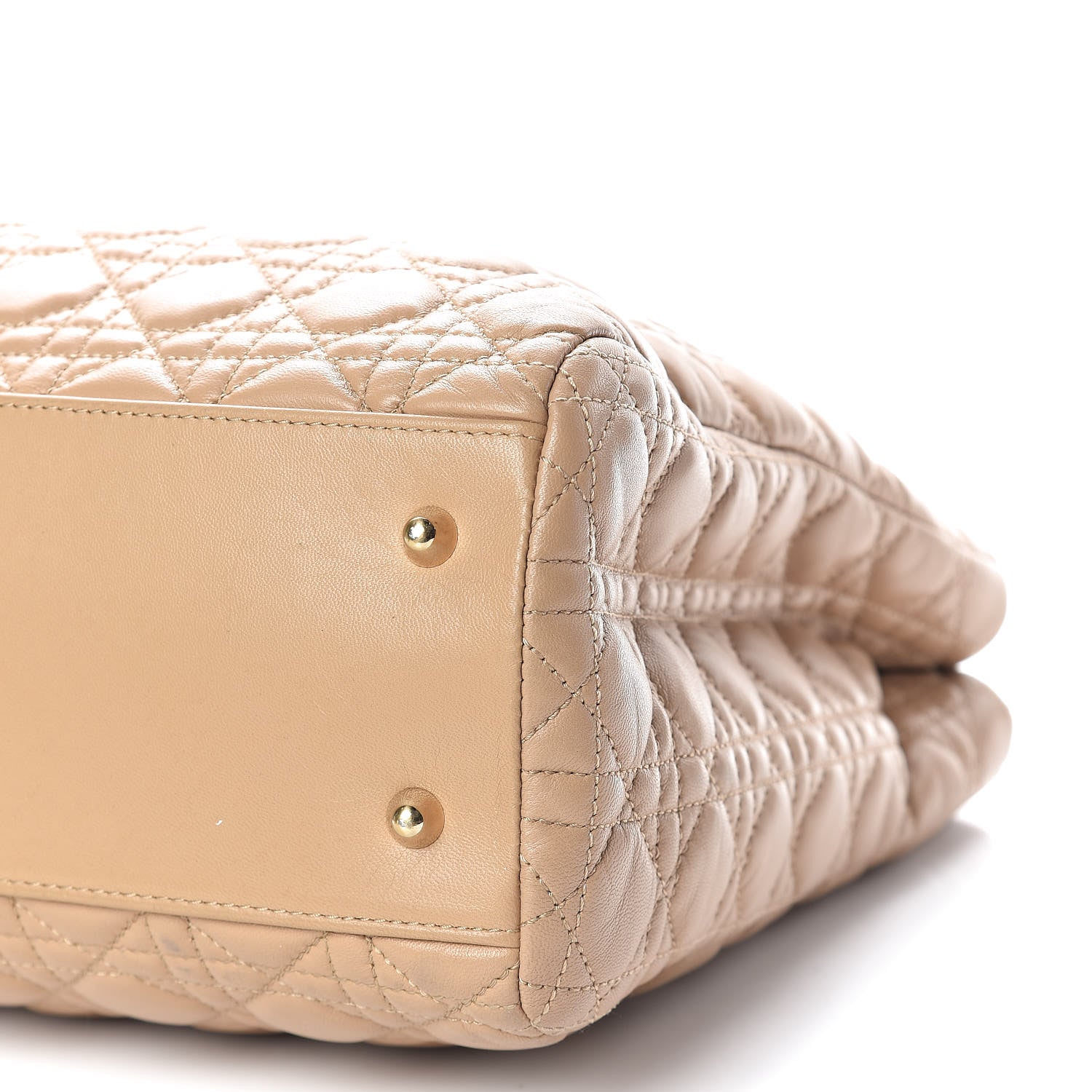 Christian Dior Lambskin Cannage Large Dior Soft Shopping Tote Beige 9 of 14