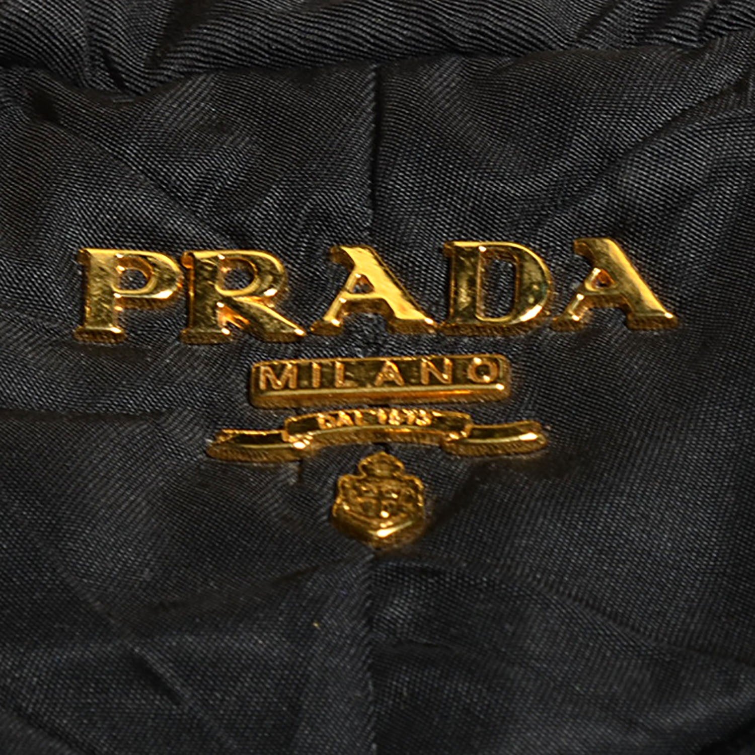Prada Tessuto Nylon Chevron Catena Bag Nero Black 6 of 10