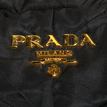 Prada Tessuto Nylon Chevron Catena Bag Nero Black 6 of 10