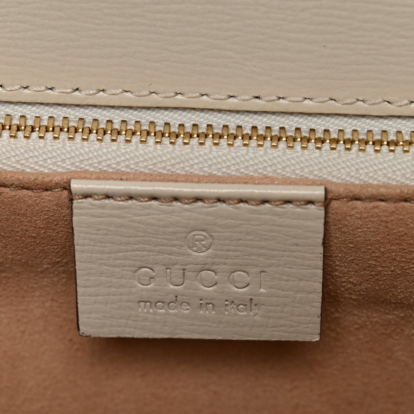 GG Supreme Monogram Horsebit 1955 Shoulder Bag Beige Mystic White