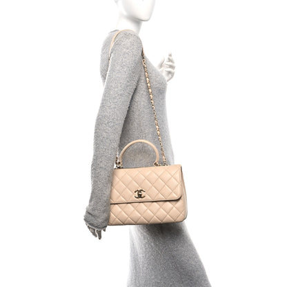 Chanel Lambskin Quilted Medium Trendy CC Flap Dual Handle Bag Beige 2 of 11