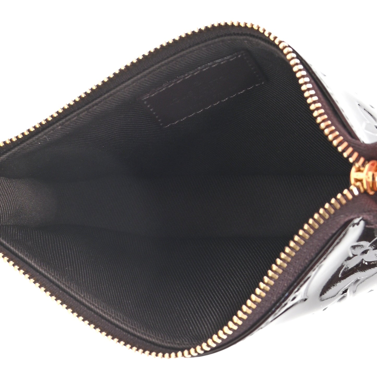 Vernis Monogram Mini Pochette Accessories Amarante