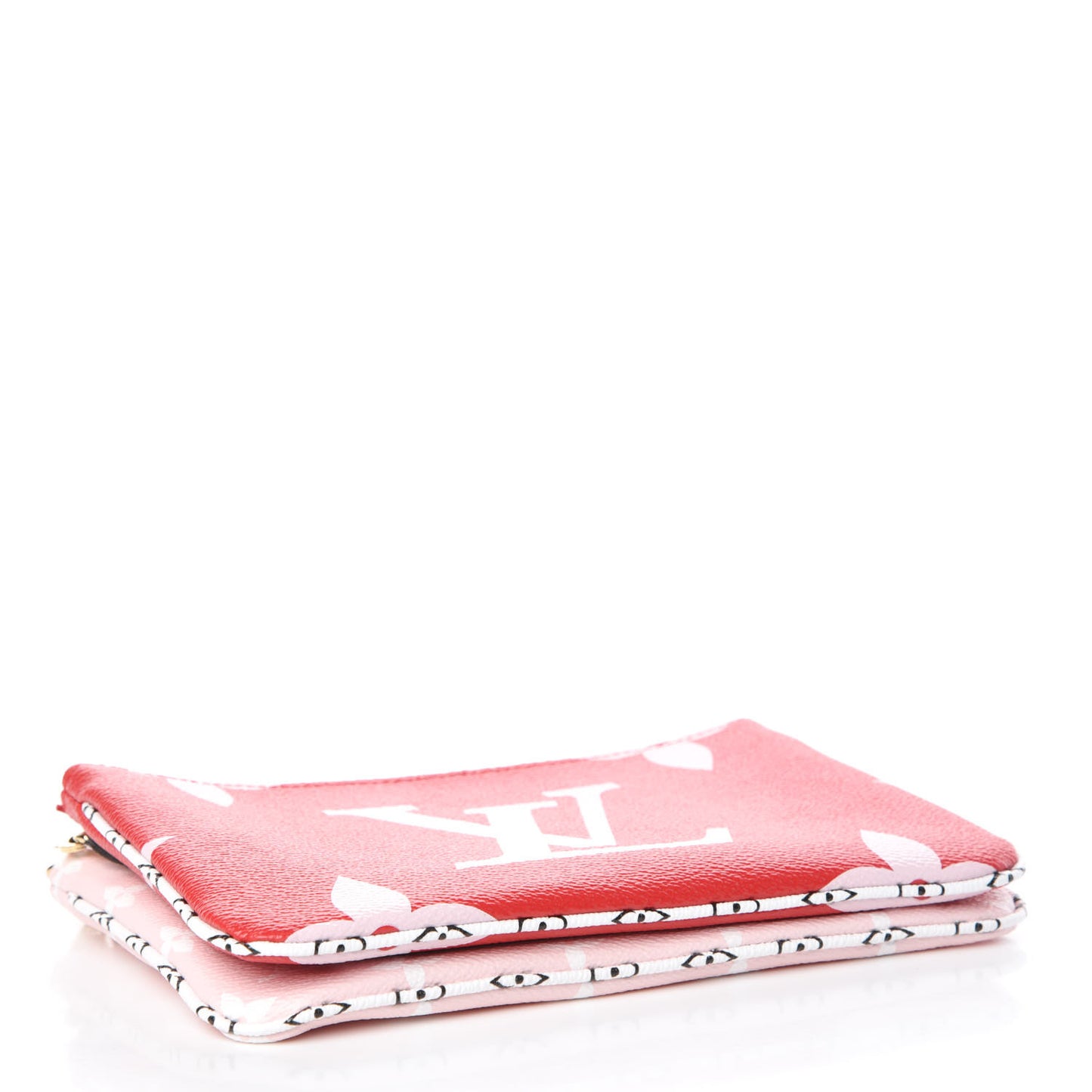 Monogram Giant Double Zip Pochette Rouge