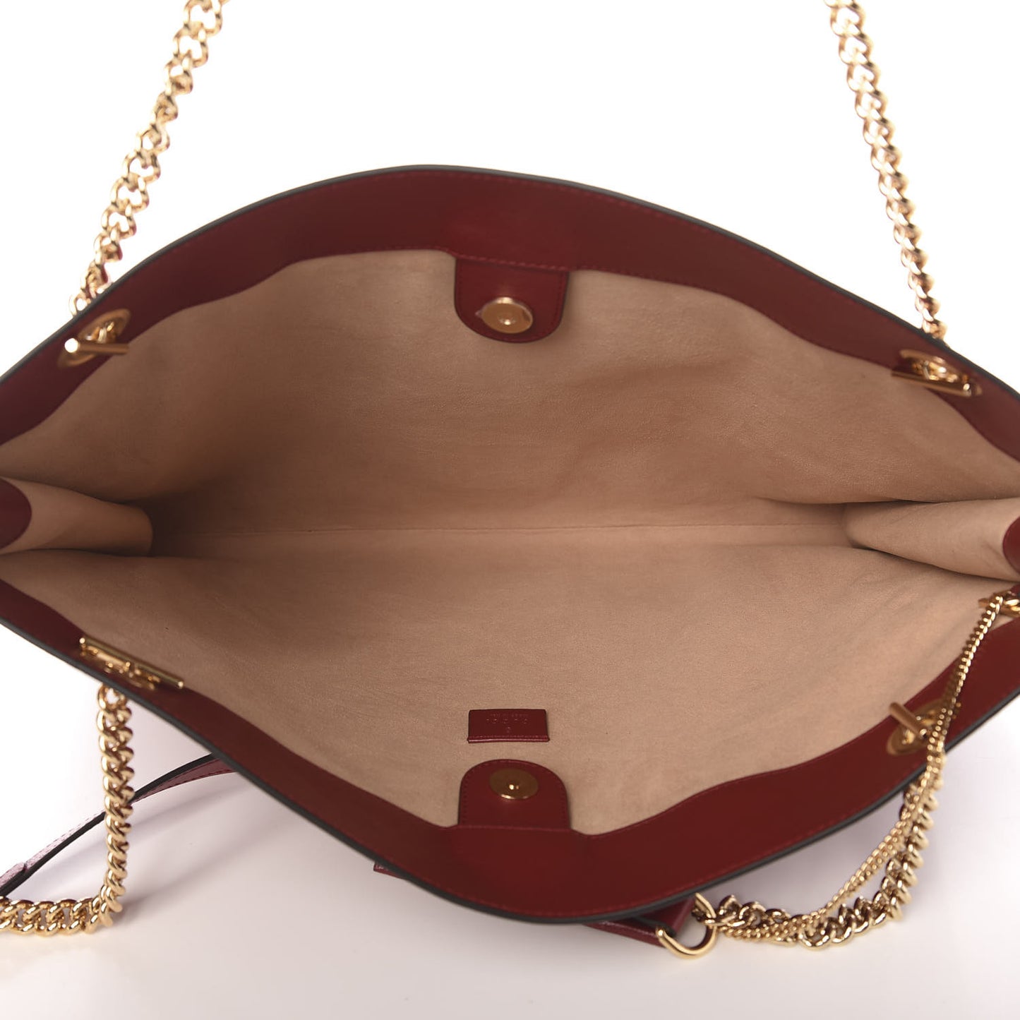 Calfskin Large Rajah Chain Tote Romantic Cherry