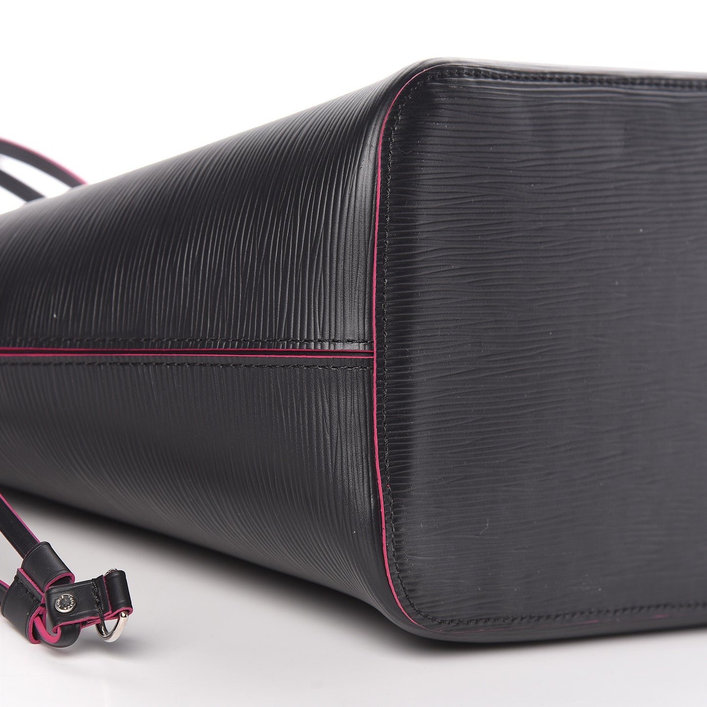 Epi Neverfull MM Black Hot Pink