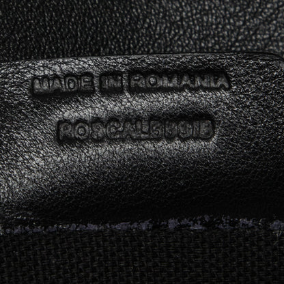 Burberry Horseshoe Calfskin House Check Small Milton Crossbody Bag Black 7 of 7