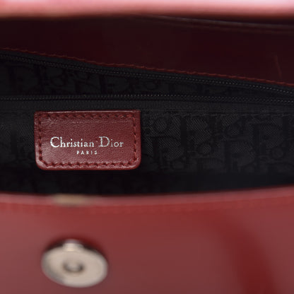 Christian Dior Glazed Calfskin Saddle Shopper Red 6 of 18