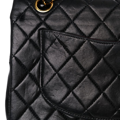 Chanel Lambskin Quilted Medium Double Flap Black 22 of 22