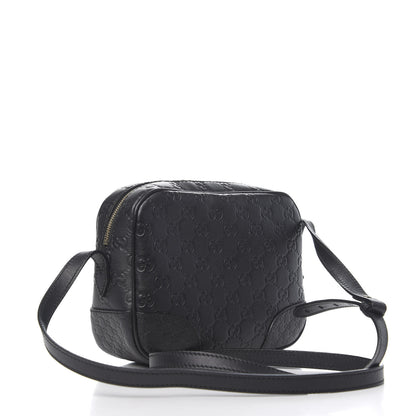 Gucci Guccissima Mini Bree Messenger Bag Black 3 of 10