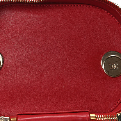 Chanel Lambskin Quilted Trendy Vanity Case Red 12 of 12