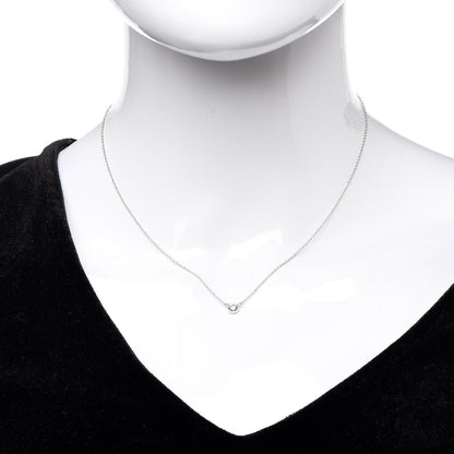 Tiffany Platinum Diamond .19ct Elsa Peretti Diamonds by the Yard Pendant Necklace 2 of 9