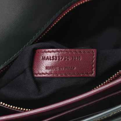 Saint Laurent Smooth Calfskin Monogram Cassandra Clasp Bag Dark Green 7 of 15