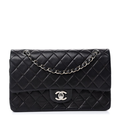 Chanel Lambskin Quilted Medium Double Flap Black 1 of 12